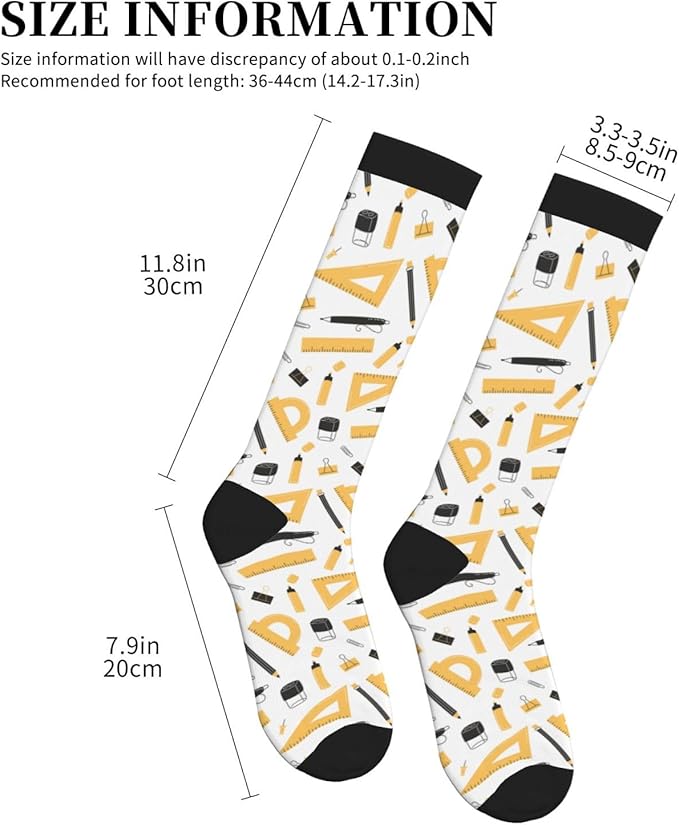 bassyil Compression Socks for Women & Men Circulation 15-20 mmHg Knee High Best Support for Nurses Travel Running Athletic