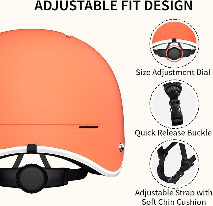 Bike Helmet for Adults, Adjustable Bicycle Helmet for Men & Women, Cycling Helmet with Safety Certified for Scooter, Skateboard, Mountain Bike, Road Bike, Commuting