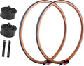 700x25C/700x28C Road Bike Tire and Inner Tube Set with 2 Levers,Puncture-Resistant Bicycle Replacement Accessories,Compatible with Mountain City Commuter Hybrid Riding,48mm Valve