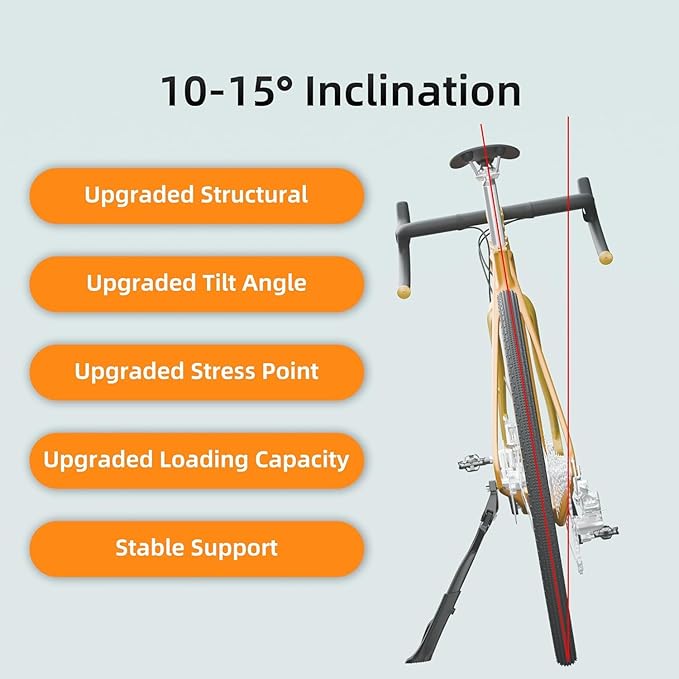 Bike Kickstand for Adult Bikes,Aluminum Alloy Bicycle Kickstand Adjustable for 24-29 Inch,Bicycle Kickstand for Mountain Bike, Trek Bike, Road Bike, City Bike,Non-Slip Sole (style-2)
