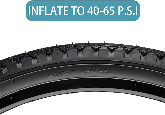 Hycline 26x2.125 Cruiser Bike Tires Set: 2-Pack 26-inch Premium Butyl Rubber High-Performance Folding Replacement Bicycle Tires for Beach Cruiser and Urban Commuting Bicycle