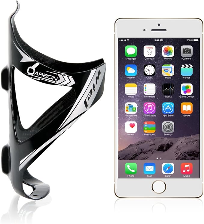 Wiel Full Carbon Fiber Bicycle Bike Light Drink Water Bottle Cage Holder