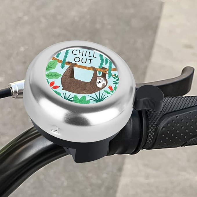 MZELQ Bicycle Bell Cute Clear Sound Adjustable Size Aluminum Bike Accessories Bell Ring for Girls Women Kids Adults