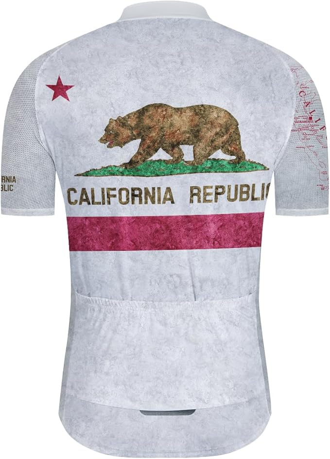 Texas Cycling Jersey Men's Texas State Cycling Shirt Flag Bike Short Sleeve Road Biking Wear Bicycle Shirt