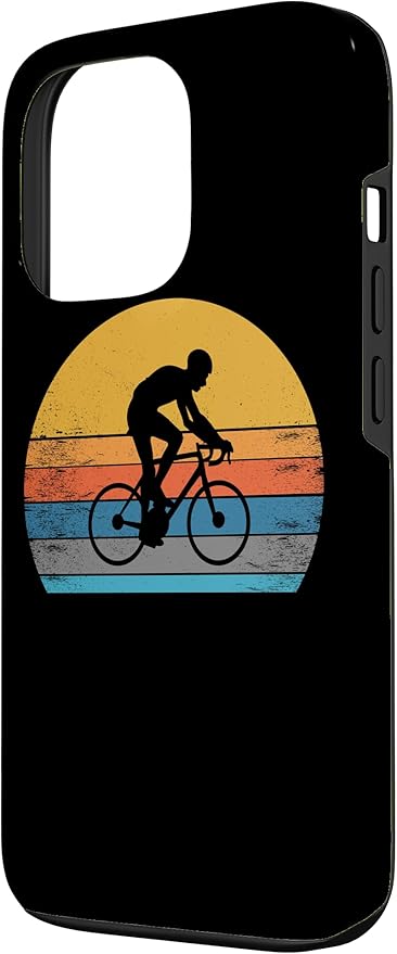 Racing Road Bike Vntage Cycling Riding Racing Bike Bicycle Case for iPhone 13 Pro