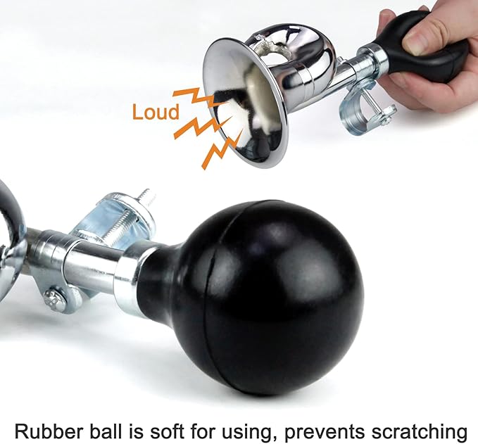 Aluminum Alloy Bike Horn, Loud Bicycle Horns for Kids and Adults,Retro and Easy-to-Install Bicycle Accessories