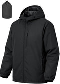 Men's Cycling Jacket Rain Jacket Waterproof Windbreaker Raincoat Running Hiking Gear Hood Lightweight Packable