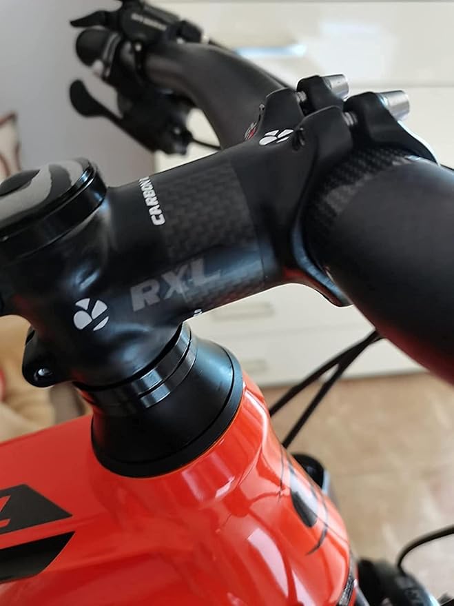 RXL SL MTB Bike Stem 1-1/4"Carbon Fiber+Aluminum Alloy Road Bike Carbon Handlebar Stem 6 Degree Mountain Bike for Cycling 60mm,70mm,80mm,90mm,100mm,110mm,120mm Bicycle Part