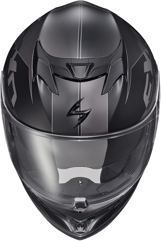 ScorpionEXO T520 Full Face Touring Motorcycle Helmet with Bluetooth Ready Speaker Pockets DOT ECE Approved Factor (Phantom - Small)