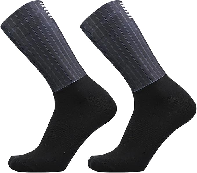 Aero Socks Cycling Men Women Non-Slip Silicone Aerodynamic Cycling Aero Socks one size 6-12