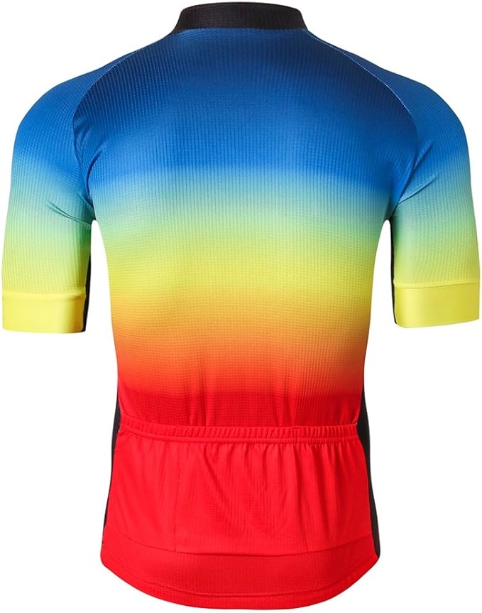 Weimostar Men's Cycling Jersey Men Mountain Bike Jerseys Short Sleeve Tops S-5XL