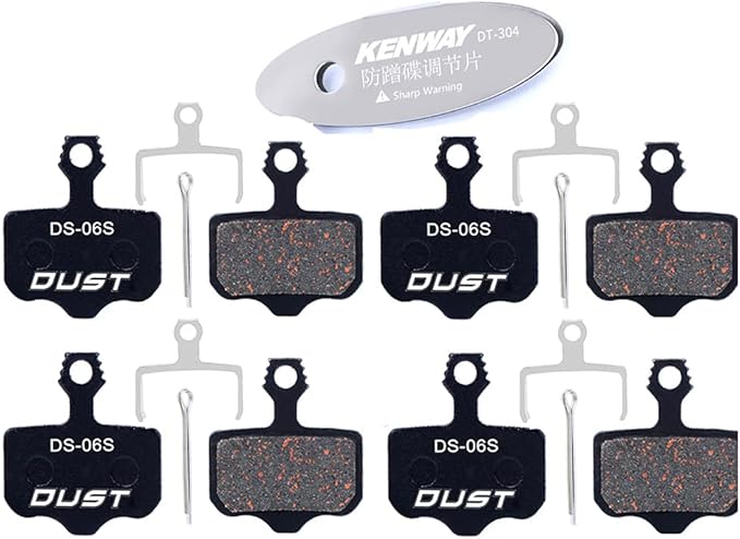 4 Pairs Bicycle Bike Disc Brake Pads for SRAM Avid Elixir E1 E3 E5 E7 E9 CR XO XX DB1 DB3 DB5 Nutt Oil Brake(Semi-Metallic/Sintered Metal) (Semi-Metallic)