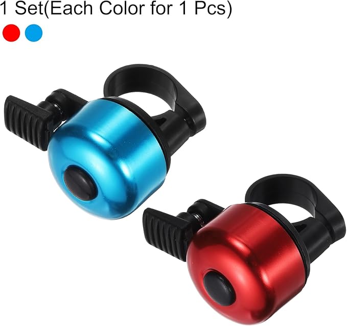HARFINGTON Bike Bell Mini Bicycle Bell with Loud Crisp Clear Sound Bike Ring Bell Aluminum Bike Accessories