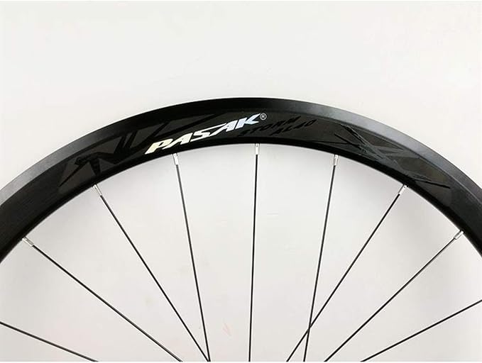 Carbon Fiber 700C Road Bikes Wheelset 40mm Aluminum Rim Front + Rear Wheel C/V Brake Quick Release 7 8 9 1011 Speed Matte