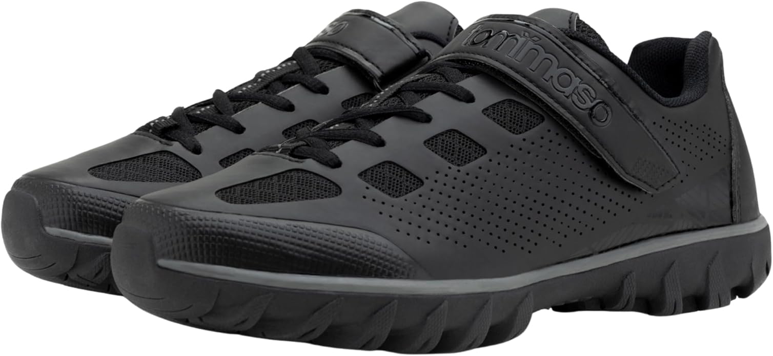 Tommaso Mens Cycling Shoes – SPD Compatible Outdoor, MTB, Gravel & Mountain Bike Shoes – Walkable Design – Cleats Not Included