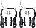 Free-fly 1 Pair Bike Brakes Mountain Bike V Brakes Set, Including V Brake for Front and Rear Wheel, Fit for Most Bicycle, Road Bike, MTB, BMX
