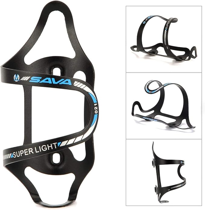 SAVADECK Bicycle Lightweight Aluminum Water Bottle Cage Alloy Bike Bottle Holder Bike Accessories Blue