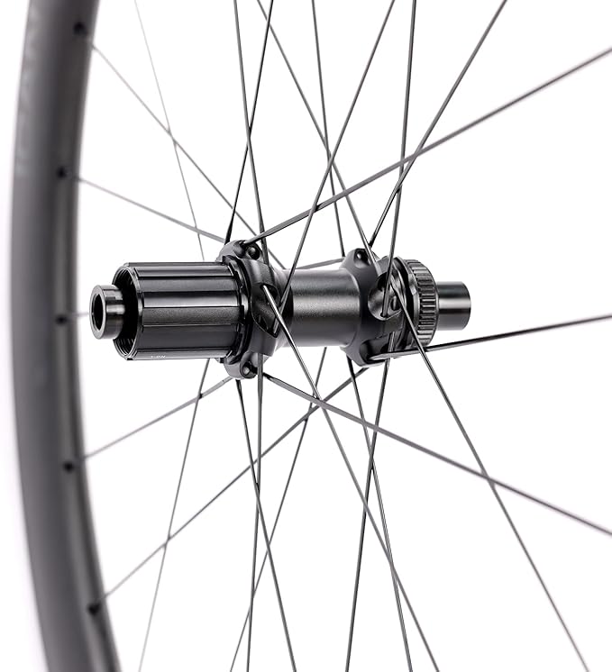 ICAN G40/G50 1320g/1375g Carbon Gravel Bike Disc Wheelset 700C Hooked Rimset 25mm Inner Width 36T Ratchet Hub