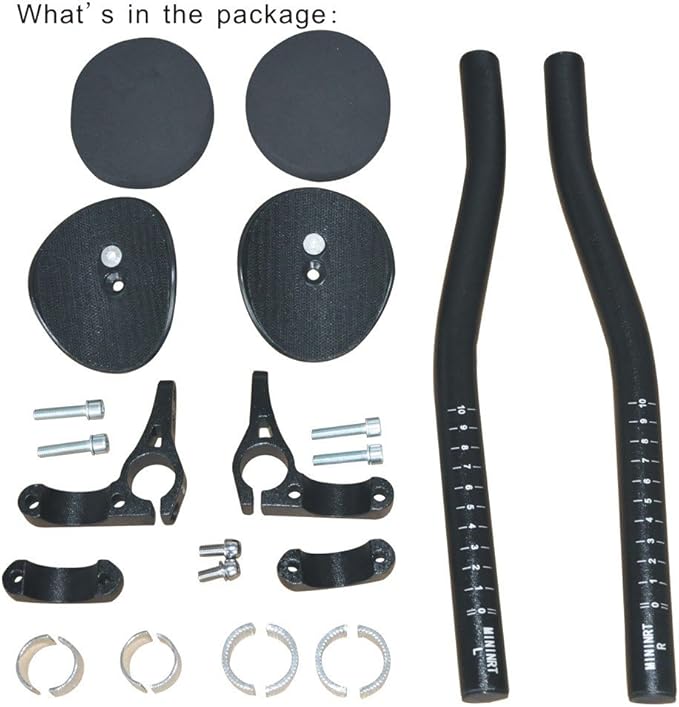 UPANBIKE Bike Handlebar Bicycle Rest Handlebar Time Trial Cycling TT Bar Triathlon Aero Bar for Road Bike Mountain Bike 31.8mm Clamps