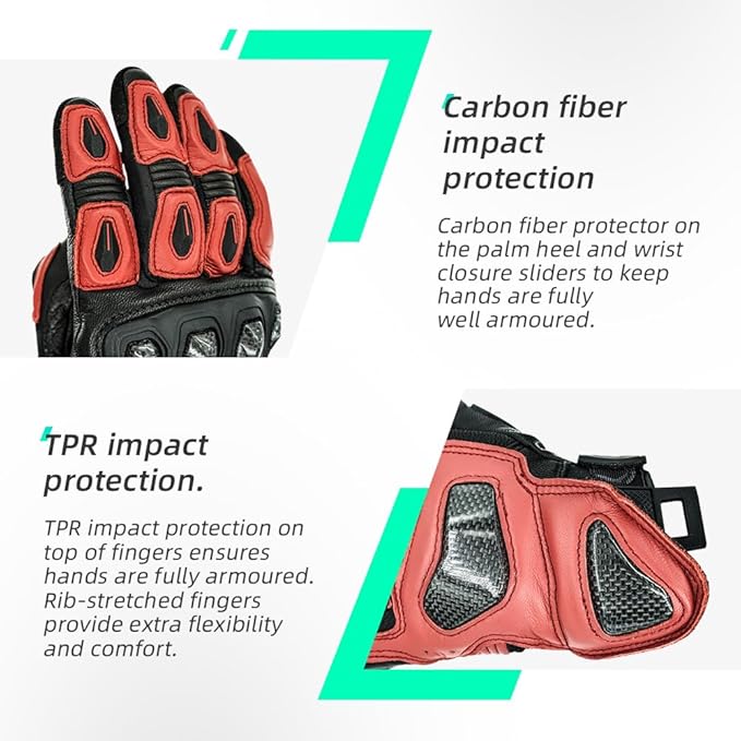 Seibertron SPS Series Touchscreen Motorcycle Motocross BMX ATV MTB Bicycle Cycling Full or Half Finger Gloves Adult and Youth