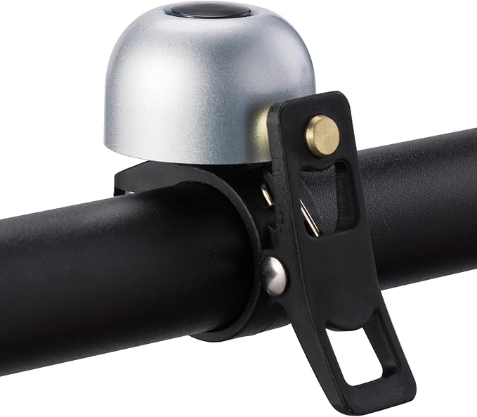 ROCKBROS Bike Bell, Copper Alloy Bike Bell, Loud Sound Classic Bike Ring Bell for Adults, for 0.82’’-0.9’’/21-23mm Handlebar Diameter
