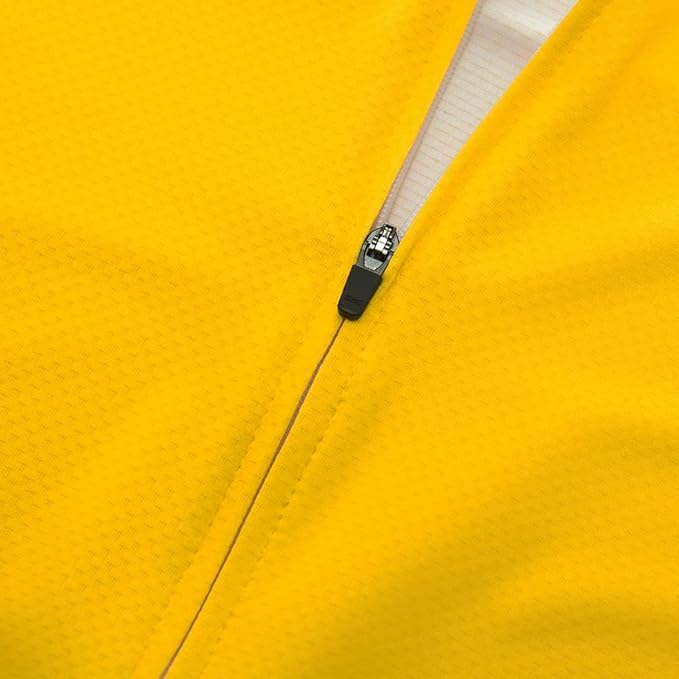 Wulibike Men's Cycling Jerseys Short Sleeve Bike Biking Shirts Full Zip with Pockets Road Bicycle Clothing