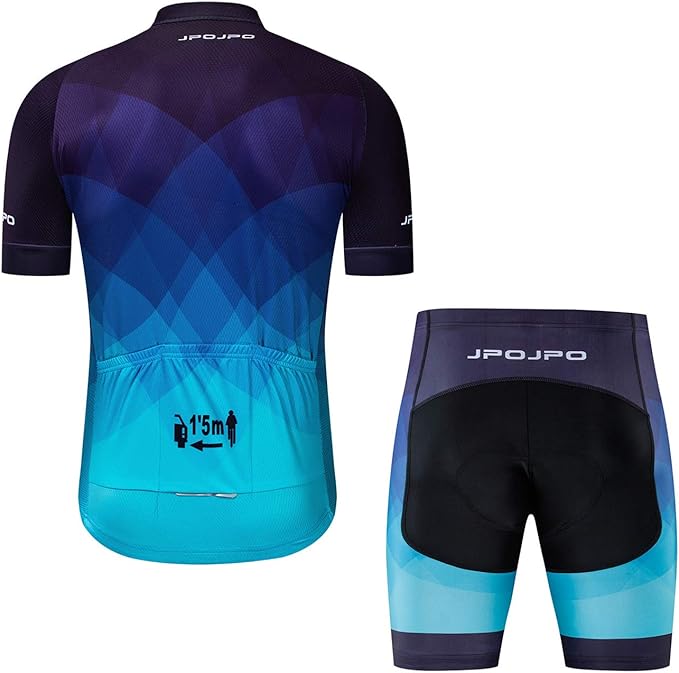 Hotlion Men's Cycling Jersey Set Summer Cycling Clothing Suit Pro Team Bike Clothes Road Biking Outfits Bicycle Kit for Men