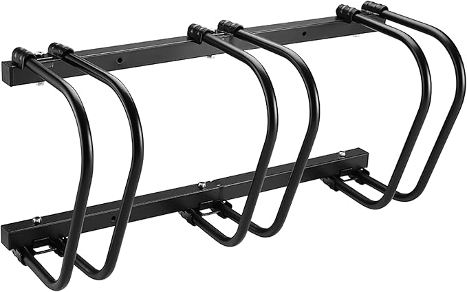 Bike Stand, 3 Bikes Rack Garage, 2.4" Width for most of Bikes