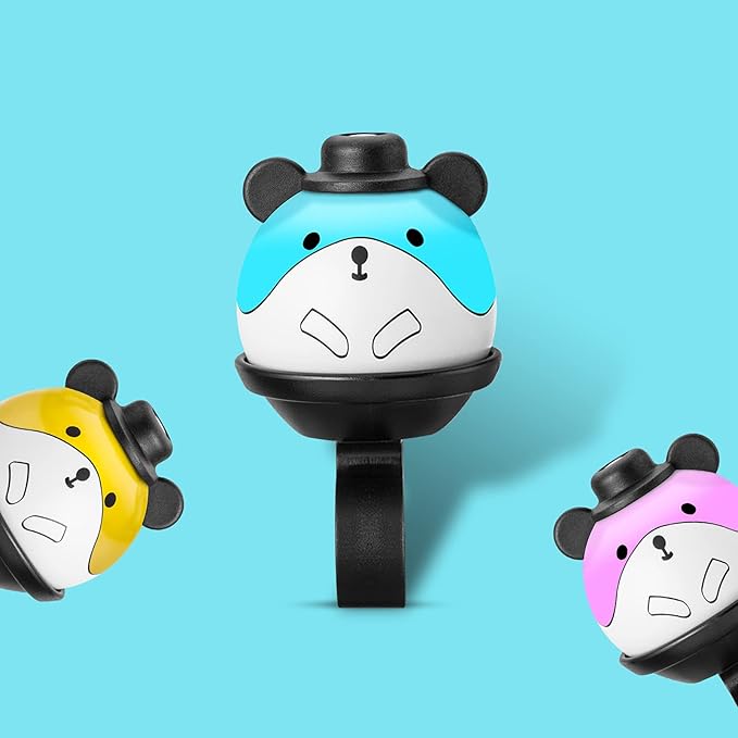 ROCKBROS Bike Bell for Kids Bicycle Bells Cycling Bells Cute Ring Ball Bike Accessories for Girls Boys Scooter Bike