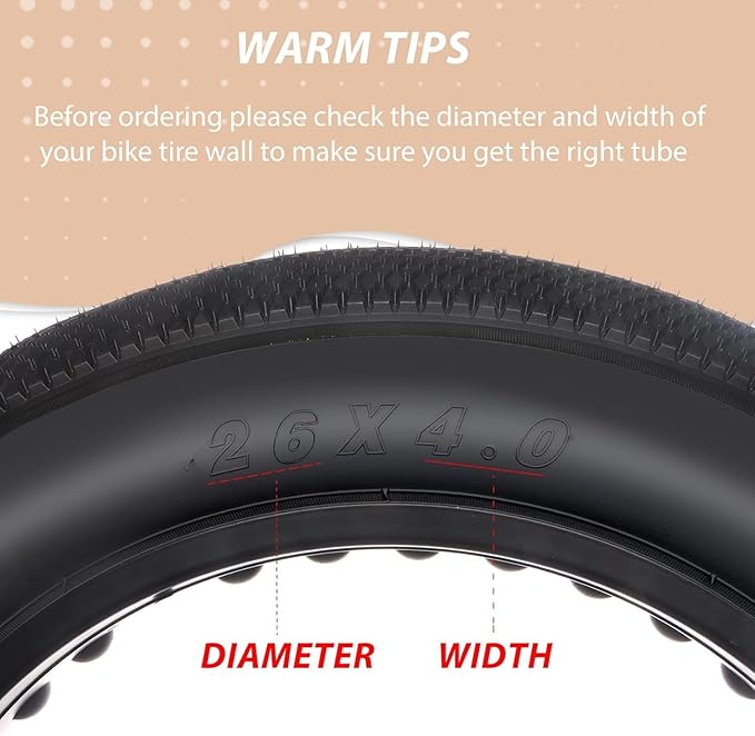 MOHEGIA Fat Bike Tire: 20x4.0/26x4.0 Inch Fat Tire,High-Performance and All-Terrain Folding Replacement MTB Bicycle Tire with Street or Trail Riding