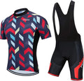 Men's Cycling Jersey Set, Summer Mountain Bike Clothing Short Sleeved Riding Jerseys