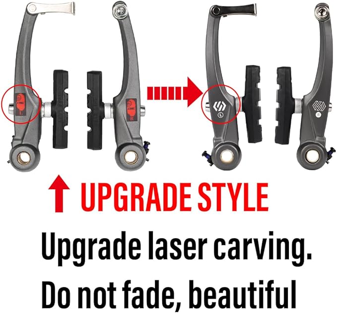 CNC Mountain Bike V Brake Set, Bicycle V Brake for Front/Rear,Linear Pull Bike Rim Brakes for MTB BMX Road Bike Cantilever Brakes.