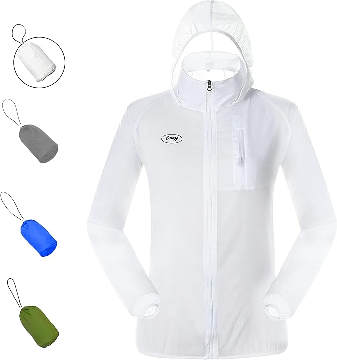 Sun Protection Jacket Ultra Light Thin Breathable Packable Outdoor Cycling Jacket Hoodie Skin Clothing for Men & Women