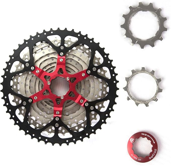 ZTZ 8/9/10/11 Speed Cassette, Ultralight Mountain Bike Cassettes Fit for Shimano/SRAM XC AM DH MTB BMX Chains Chainrings