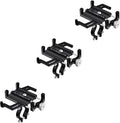 NineLeaf 3PK Bike Phone Mount Holder, Aluminum Motorcycle Phone Mount, Handlebar Mount Phone Holder 90°180°270°360°Rotating for Exercise Bike Ebike Scooter Camera Friendly Suitable for2.2-3.7" Phones