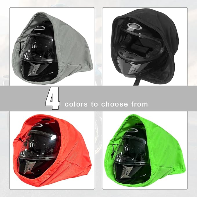 Motorcycle Helmet Bag, Helmet Protection Drawstring Bag Made of Nylon Cloth, Large Capacity Helmet Storage Bag for Motorcycle Bicycle, Universal Motorcycle Accessories (Gray)