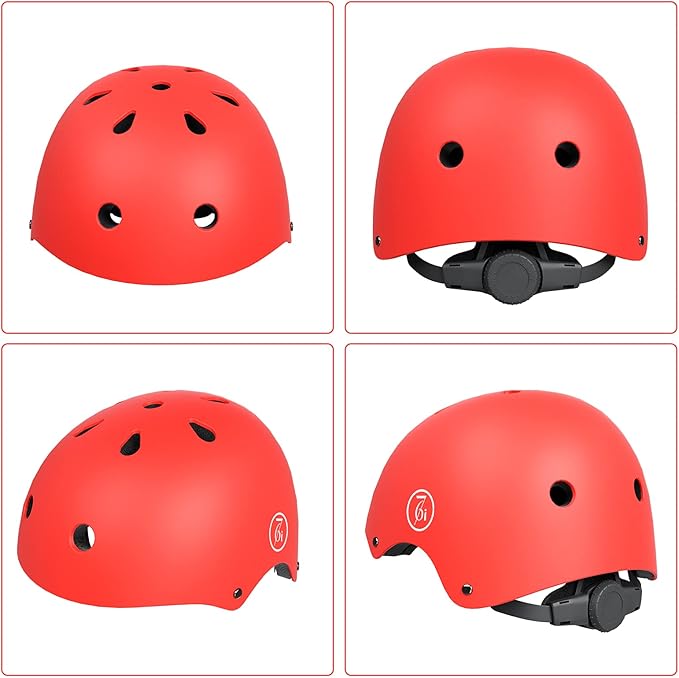 67i Bike Helmet Skateboard Helmet for Adult Cycling Bicycle Scooter Helmets for Men Women Adjustable for Multi-Sport Bicycle Scooter Inline Cycling Skateboarding