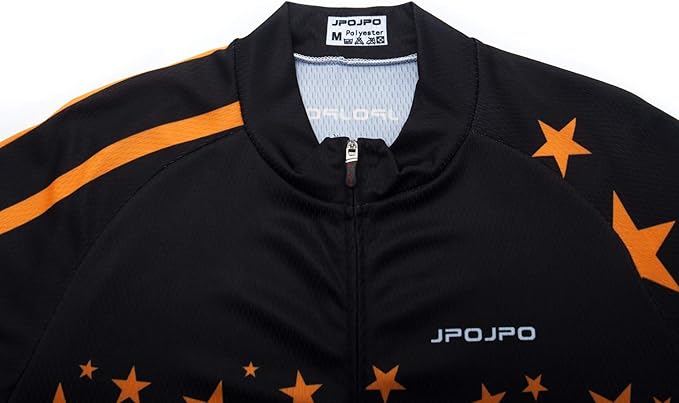 JPOJPO Men's Cycling Jersey Bike Shirt Short Sleeve MTB Summer Clothing Bicycle Tops Jacket S-3XL