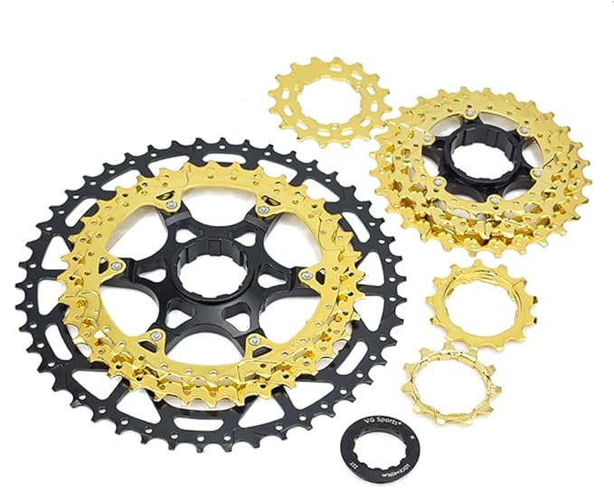 VG SPORTS 8/9/10/11/12 Speed Ultra-Light Bike Cassette for Mountain Bike 11-40T/11-42T/11-46T/11-50T/11-52T MTB Cassette Lightweight Aluminum Bracket Cassette