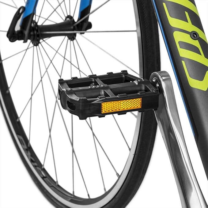 BV Bike Pedal - Universal Fit Bicycle Pedals 9/16" Compatible, Non-Slip & Durable Lightweight, Fits Most Adult Bikes & MTB Bicycles