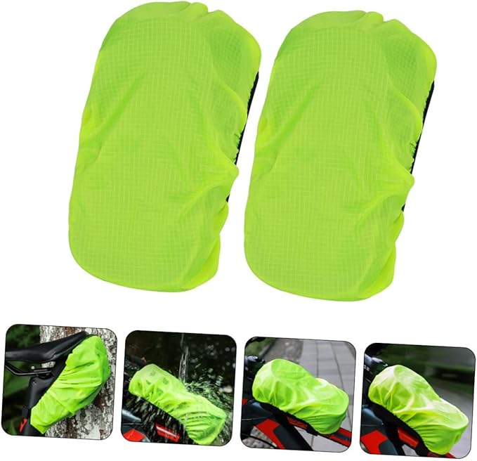 VANZACK Bike Handlebar Bag Rain Cover Waterproof Cycling Pouch for Mountain Bikes Outdoor Gear 2-Piece Set Compatible