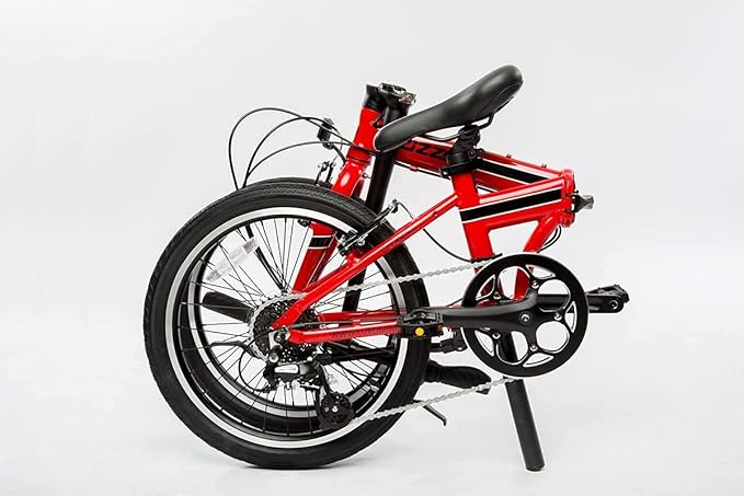 ZiZZO Urbano 26lb Lightest Aluminum Frame Genuine Shimano 8-Speed 20-Inch Folding Bike | 26lb, Lightest, Genuine Shimano