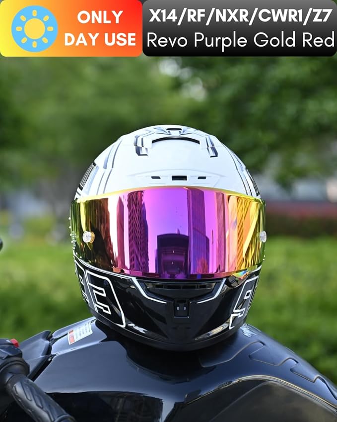 CWR-F1 Shield for RF-1200 Visor X14 NXR RF-SR Z7 Motorcycle Helmet Visor Replacement Sun Protection Anti-Scratch, Universal