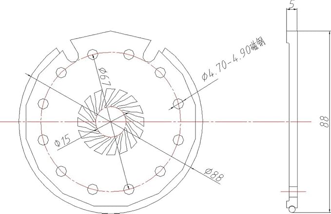 E Bike PAS Pedal Assistant Sensor Electric Bicycle PAS System 12Magnet