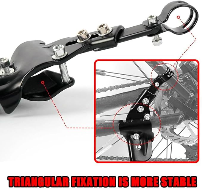 Bike Kickstand for Specialized Turbo Tero Turbo Vado Turbo Vado SL Venge Vita, Aluminum Adjustable Kickstand Foot Side Stand Suppor Rear Side Bicycle Stand with Non-Slip Rubber Foot,B