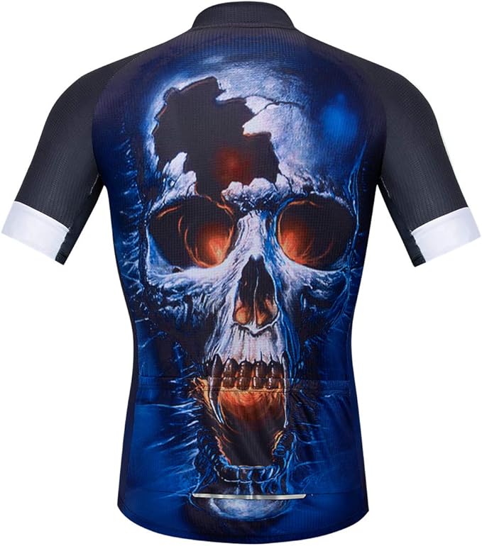 Men's Cycling Jerseys Wolf Print Bicycle Shirts Summer Road Bike Clothes Quick Dry Breathable