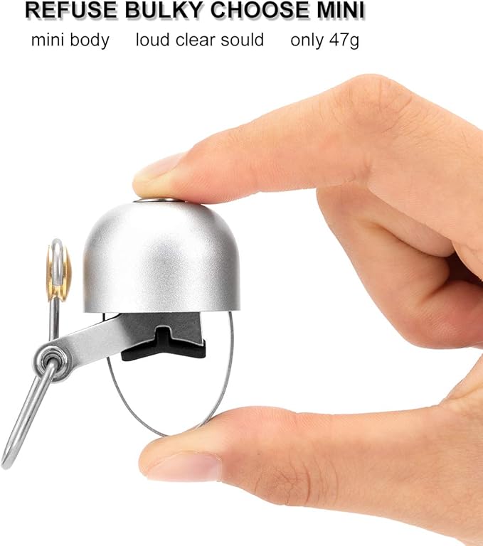 ROCKBROS Bike Bell Classic Bicycle Bell for Bike Ring Bell with Loud Sound Bells for Road Mountain Bike Handlebars Adults