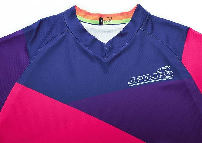 Men's Mountain Bike Jersey Long Sleeve MTB Off-Road Motocross Jersey Quick Dry Downhill&Motocross Shirts