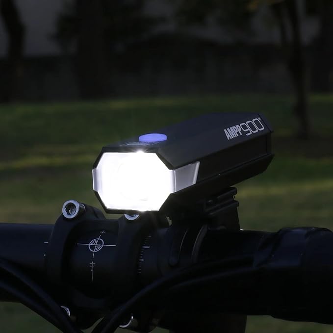 CATEYE AMPP & ViZ USB Rechargeable Bike Light Combo Kit – IPX4 Waterproof High Lumen AMPP Opticube™ LED Headlight & ViZ USB Daytime Safety Light, Visible up to 1 Mile, Fits Road, MTB, Gravel Bikes