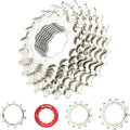 CYSKY 8/9/10/11/12-Speed Cassette 11-25T/28T/32T/34T/36T/40T/42T/46T/50T/52T Bike Sprocket Freewheel Compatible with Shimano, Sram HG Hub, Fit for Mountain Bike, Road Bike, MTB Cassette